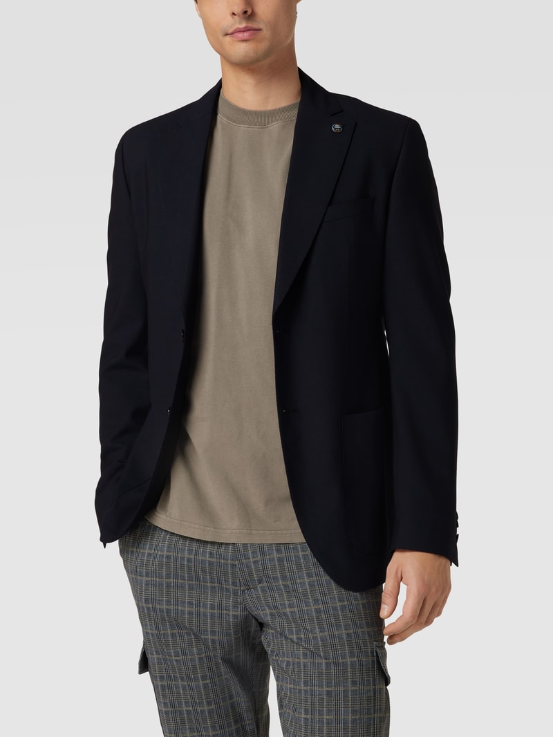 Slim Fit 2-Knopf-Sakko Modell 'CG Carver SV' in marineblau
