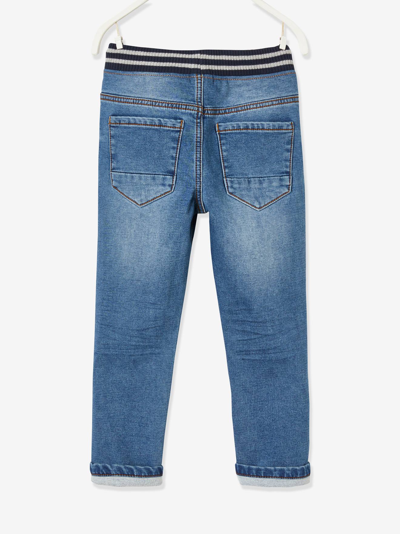Vertbaudet Bequeme Jungen Thermohose mit Schlupfbund Oeko-Tex - blue stone
