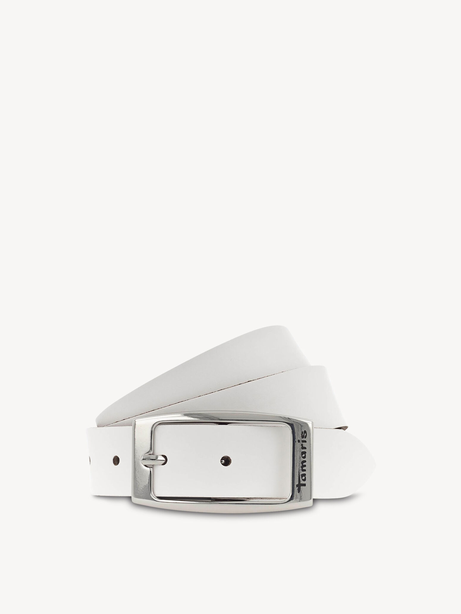 Ceinture en cuir - blanc