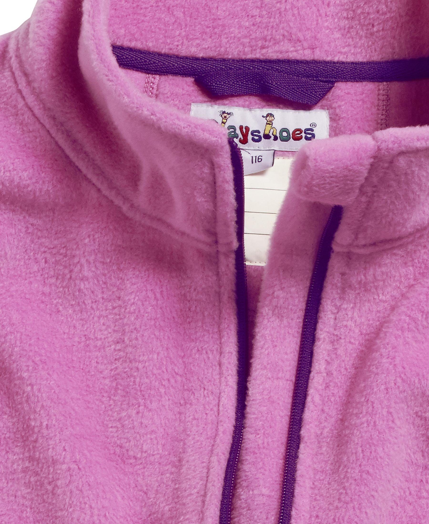 Playshoes Strickfleecejacke Fleece-Weste farbig abgesetzt