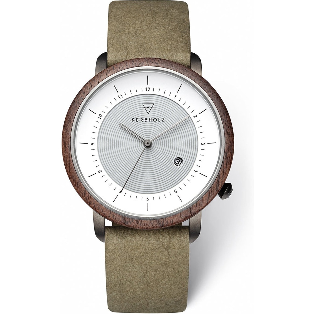KERBHOLZ Montre pour hommes Bois, Acier inoxydable Montre