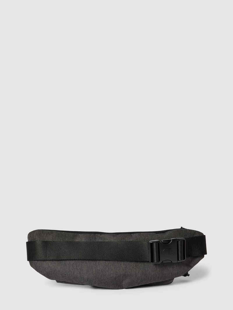 Bauchtasche mit Label-Patch in schwarz