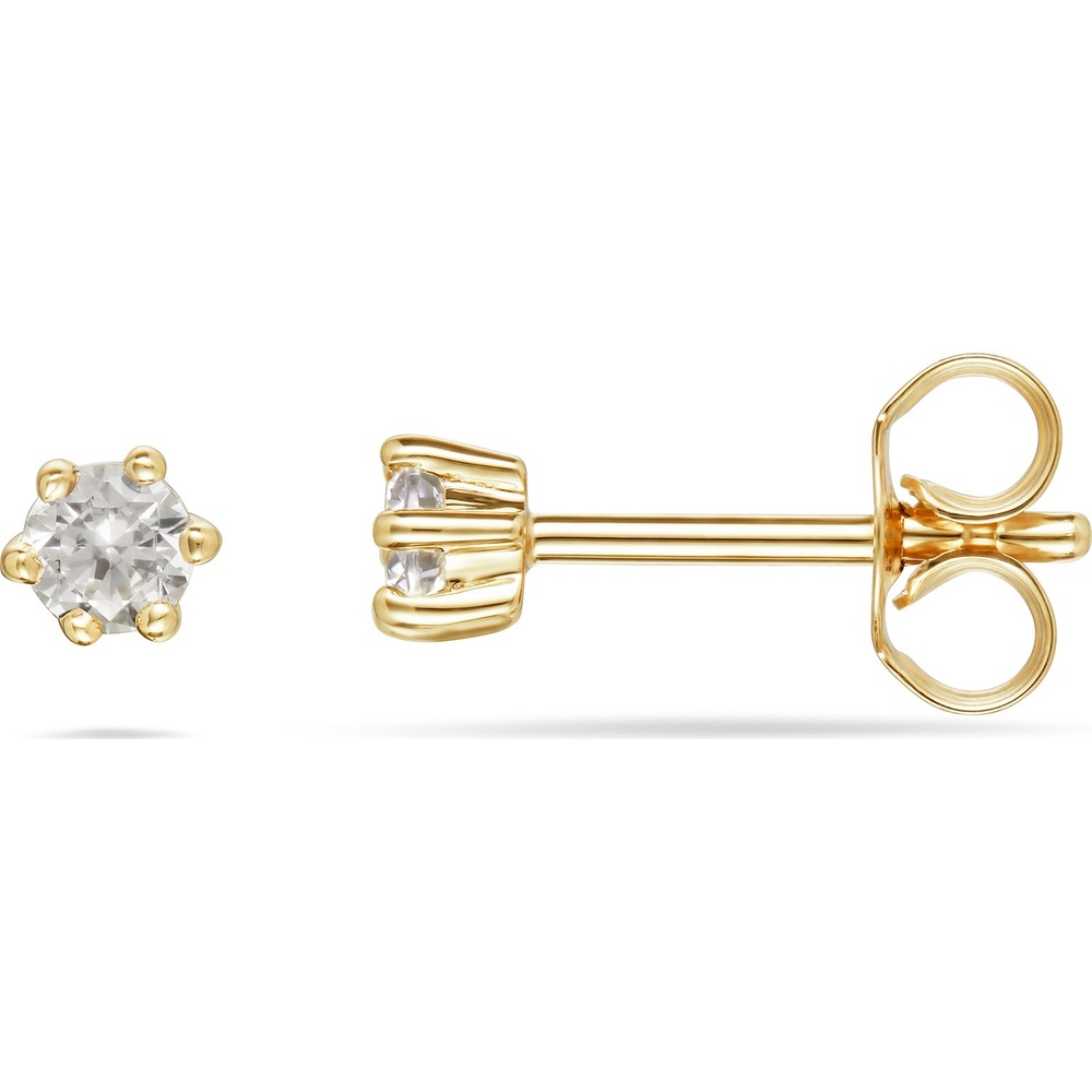 FAVS Boucles d'oreilles à fermoir à poussette 375 Or jaune Boucles d'oreilles