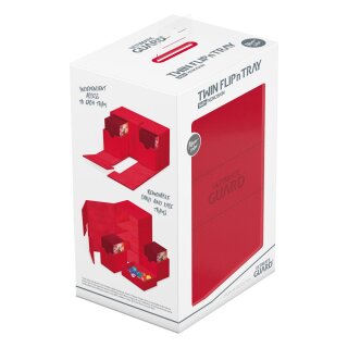 Ultimate Guard Twin Flip`n`Tray 160+ XenoSkin Monocolor - Rot