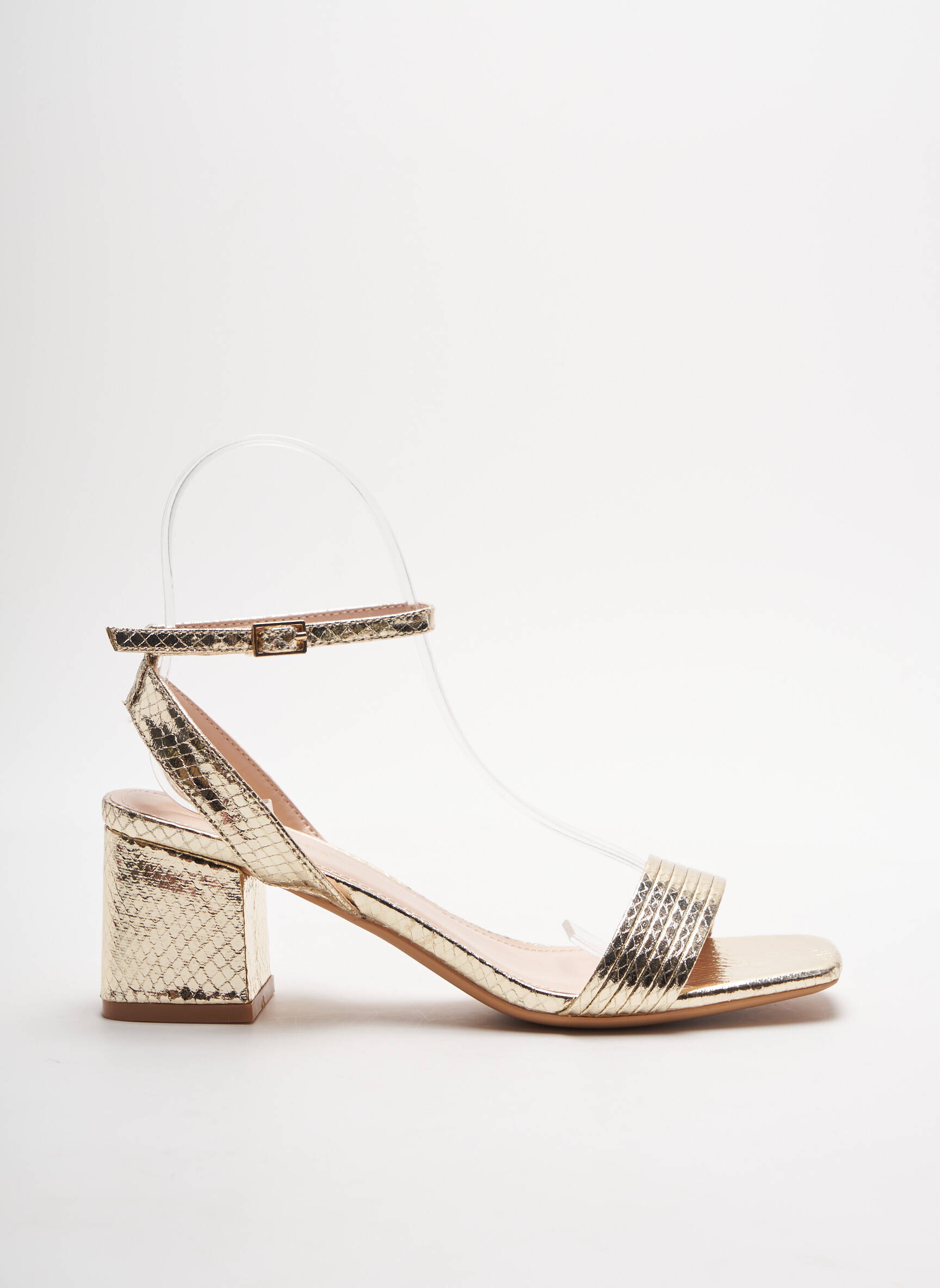Ideal Shoes Sandales Nu Pieds Femme couleur jaune