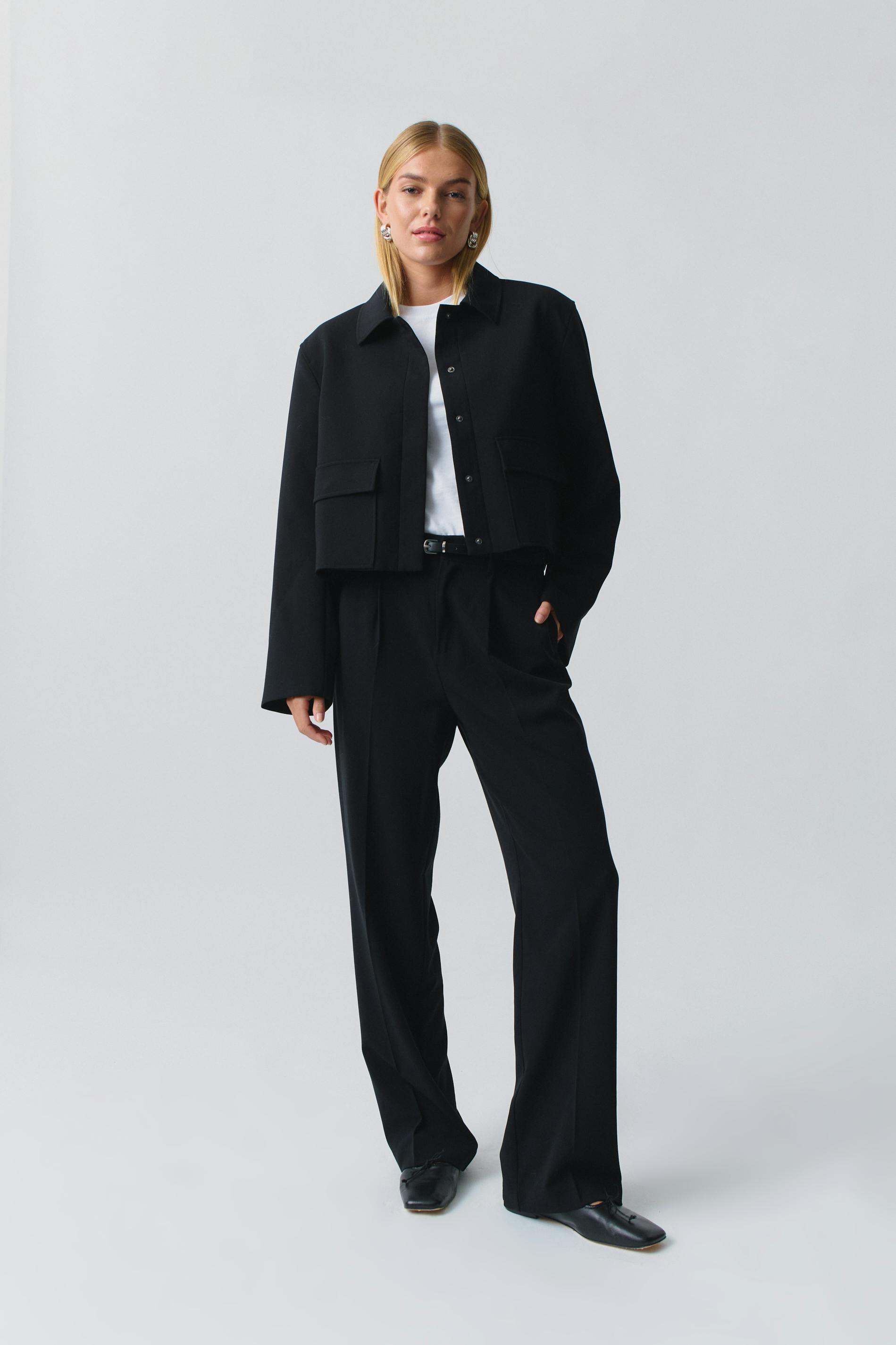 Tailored wide trousers