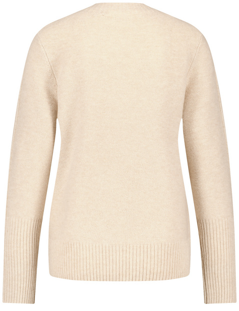 Strickpullover mit Wollanteil