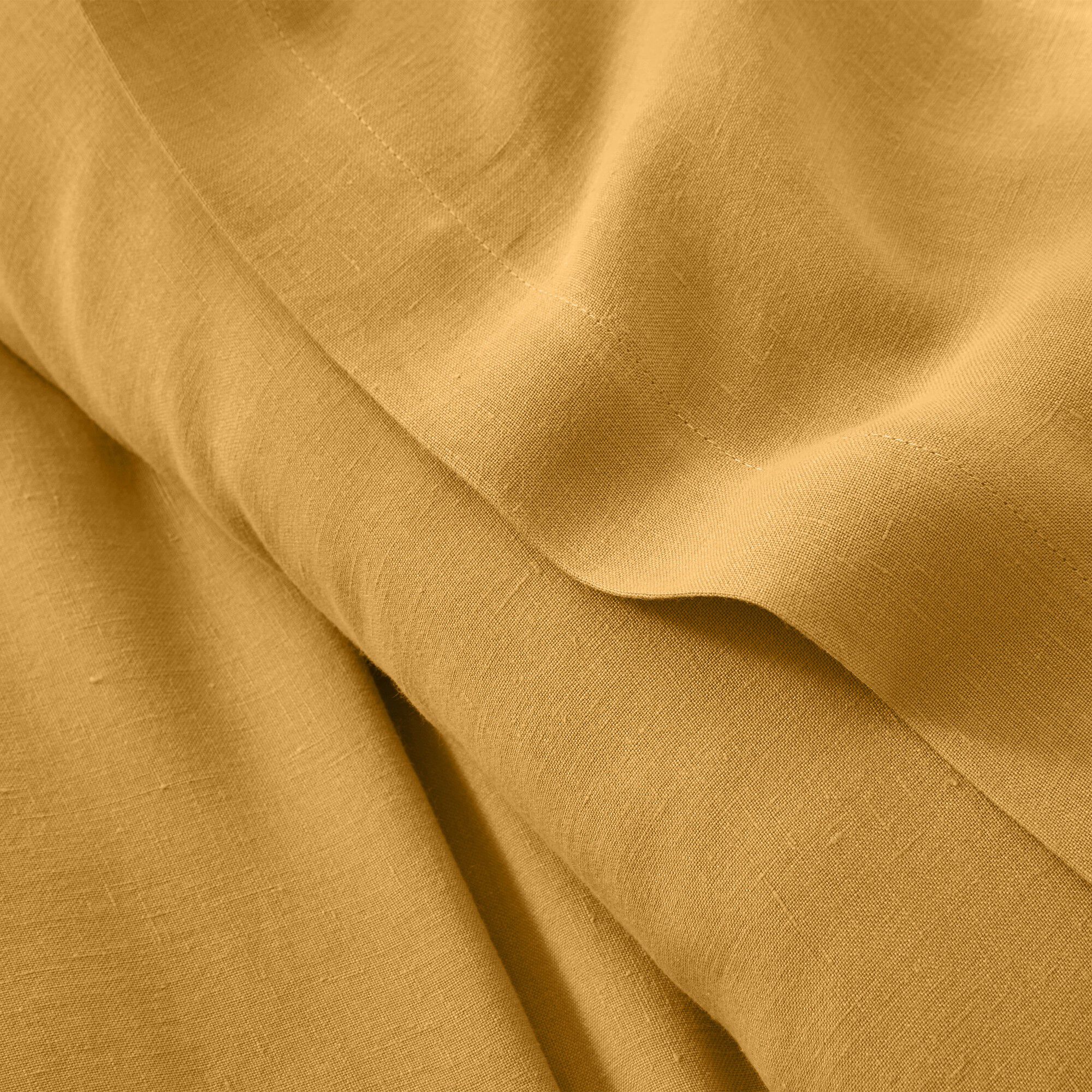 Linge de lit uni lin lavé
