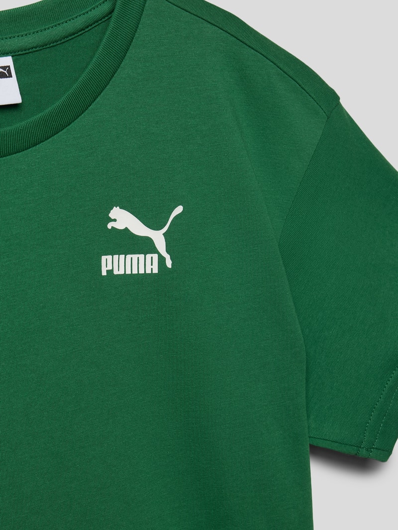 T-Shirt mit Logo-Print Modell 'CLASSICS' in grün