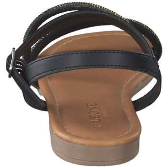 Leone Sandale in schwarz