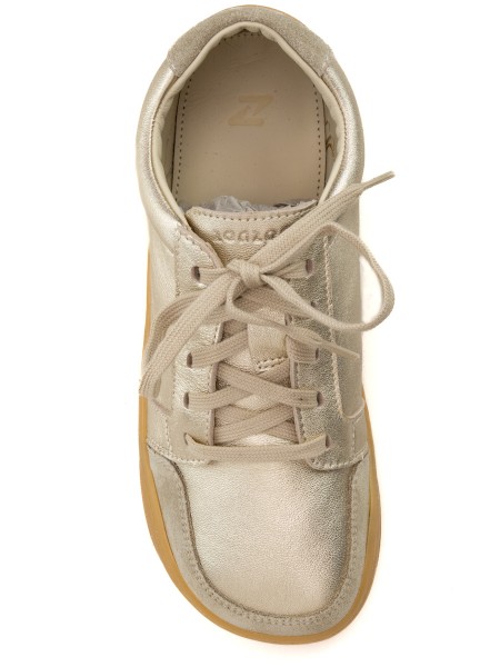 ZeaZoo ~ Husky LowCut Schnürschuh ~ Beige/Gold