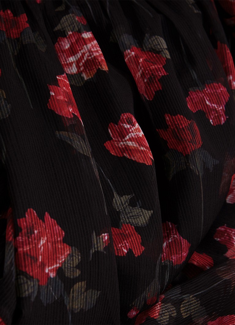 Vestido midi Phase Eight Lela con estampado floral y cinturón anudado.