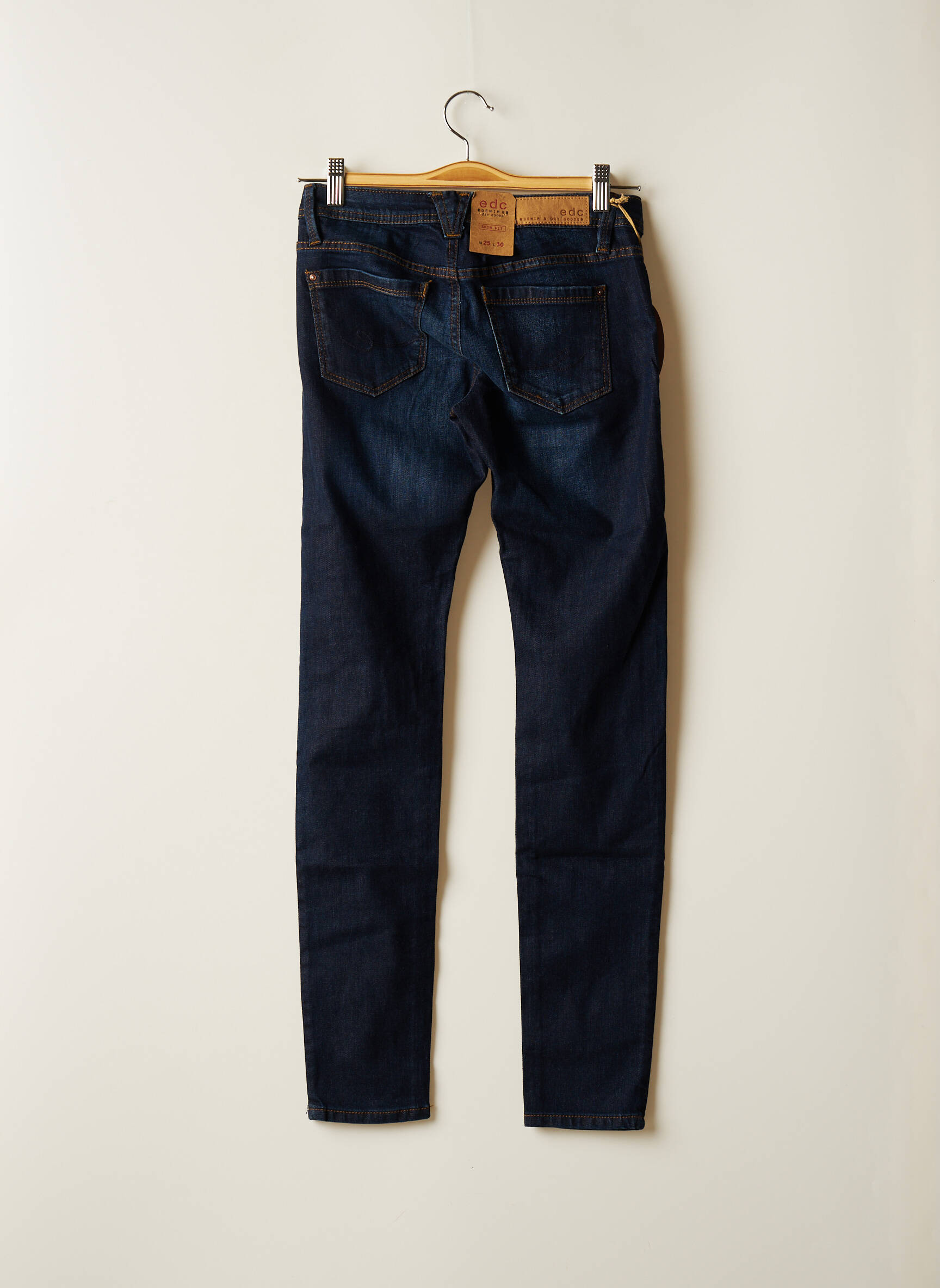 Edc Jeans Coupe Slim Femme couleur bleu