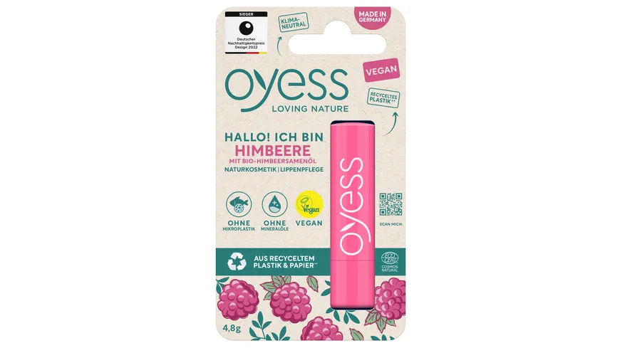 OYESS Lippenbalsam Himbeere 4.8 g