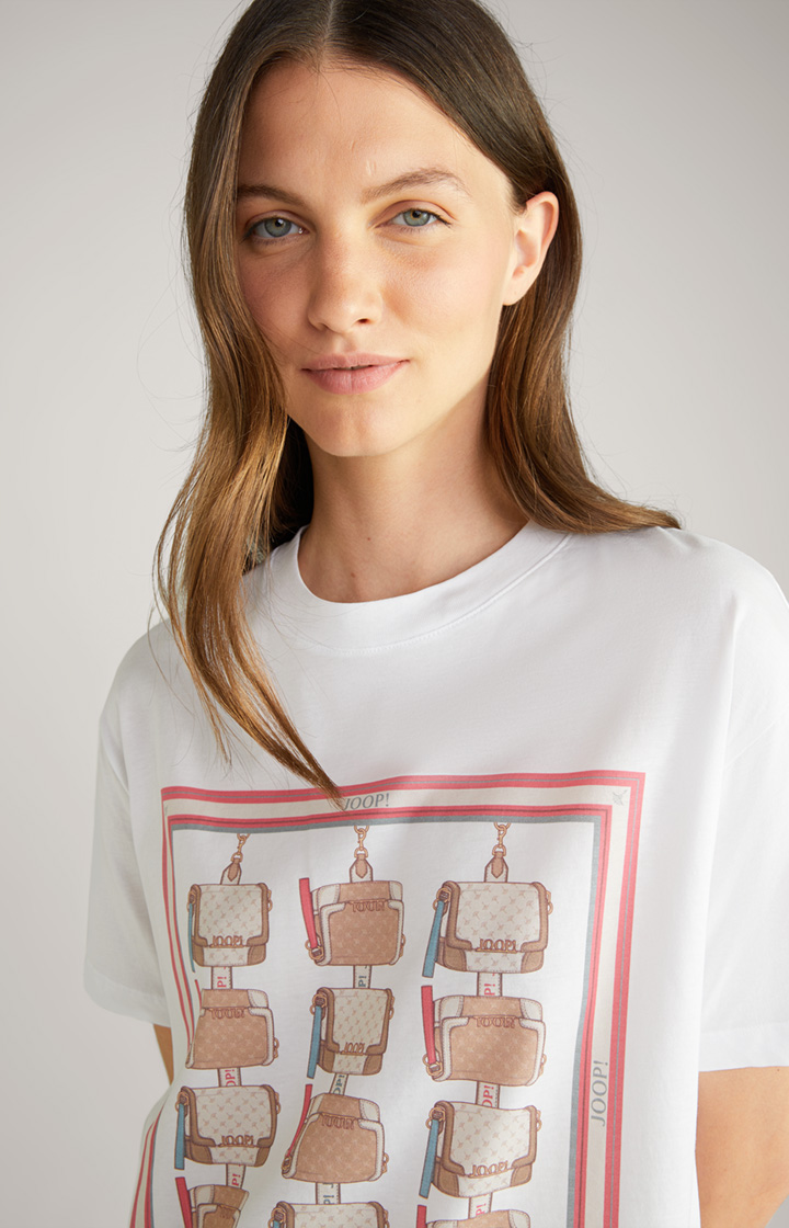 Baumwoll-T-Shirt in Weiß