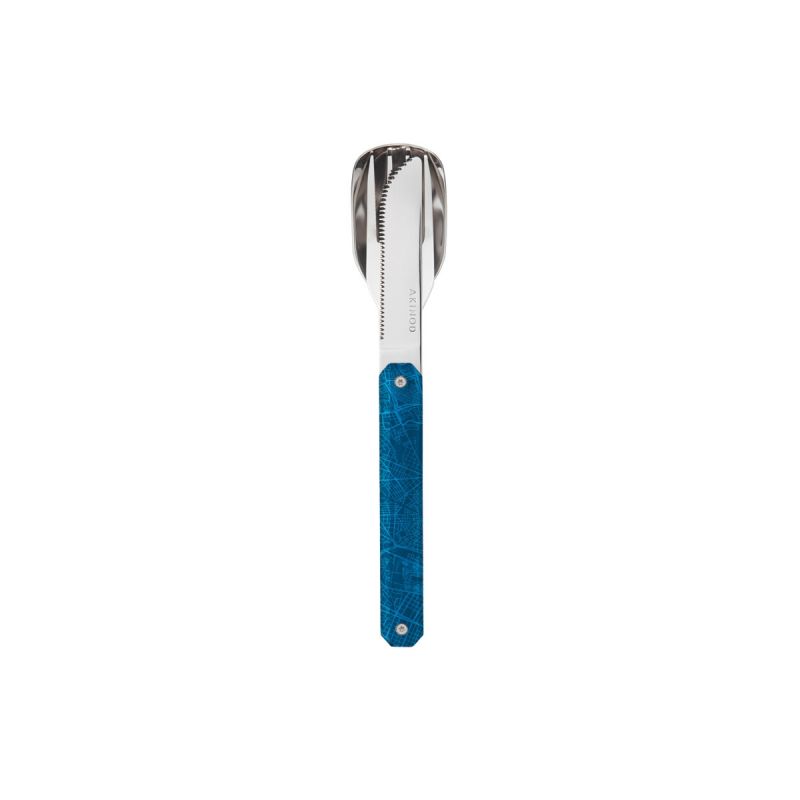 Akinod Magnetic Straight Cutlery 12H34 Mirror Downtown Bleu