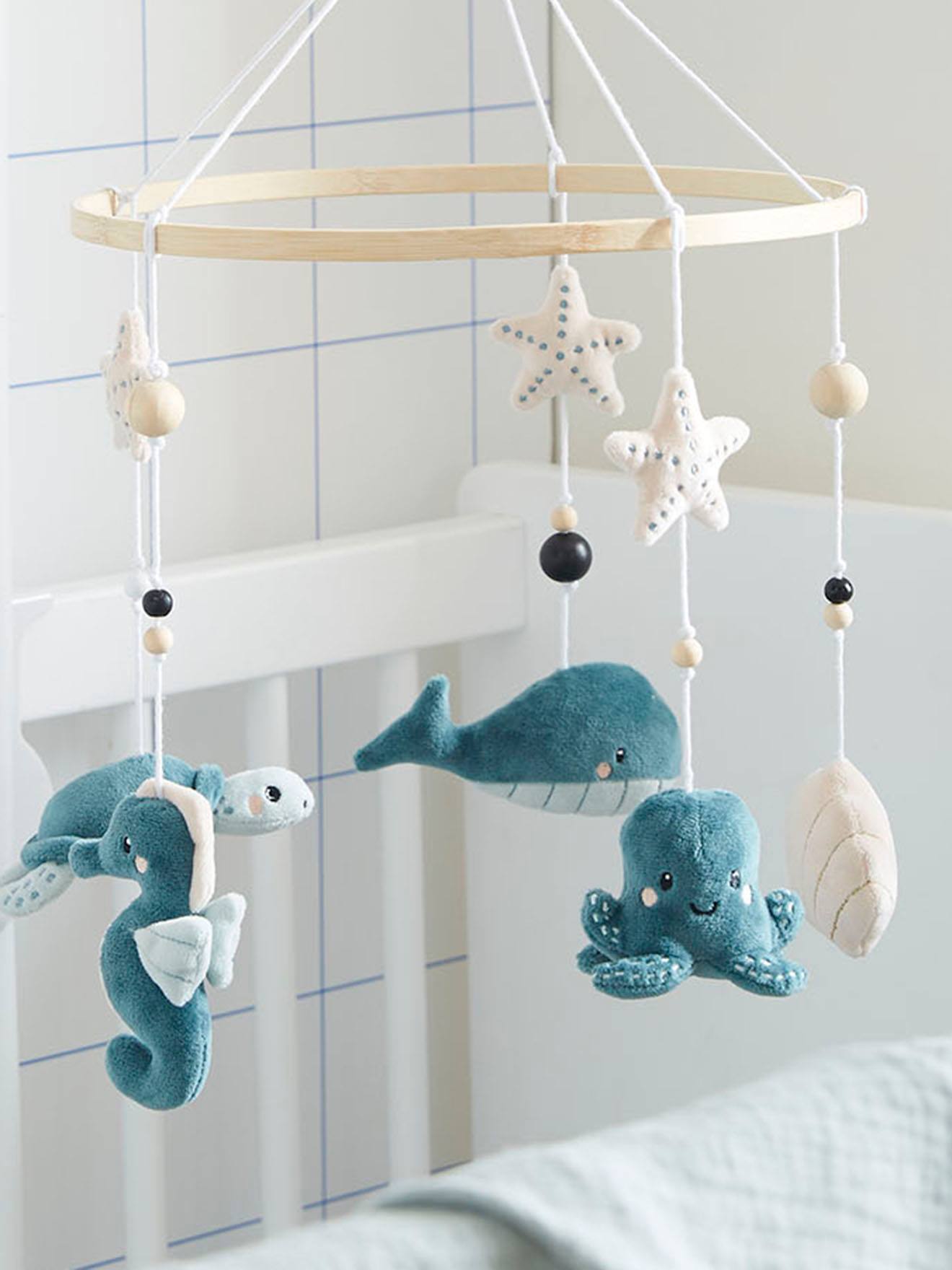 Vertbaudet Baby Musikmobile OZEAN - blau/mehrfarbig