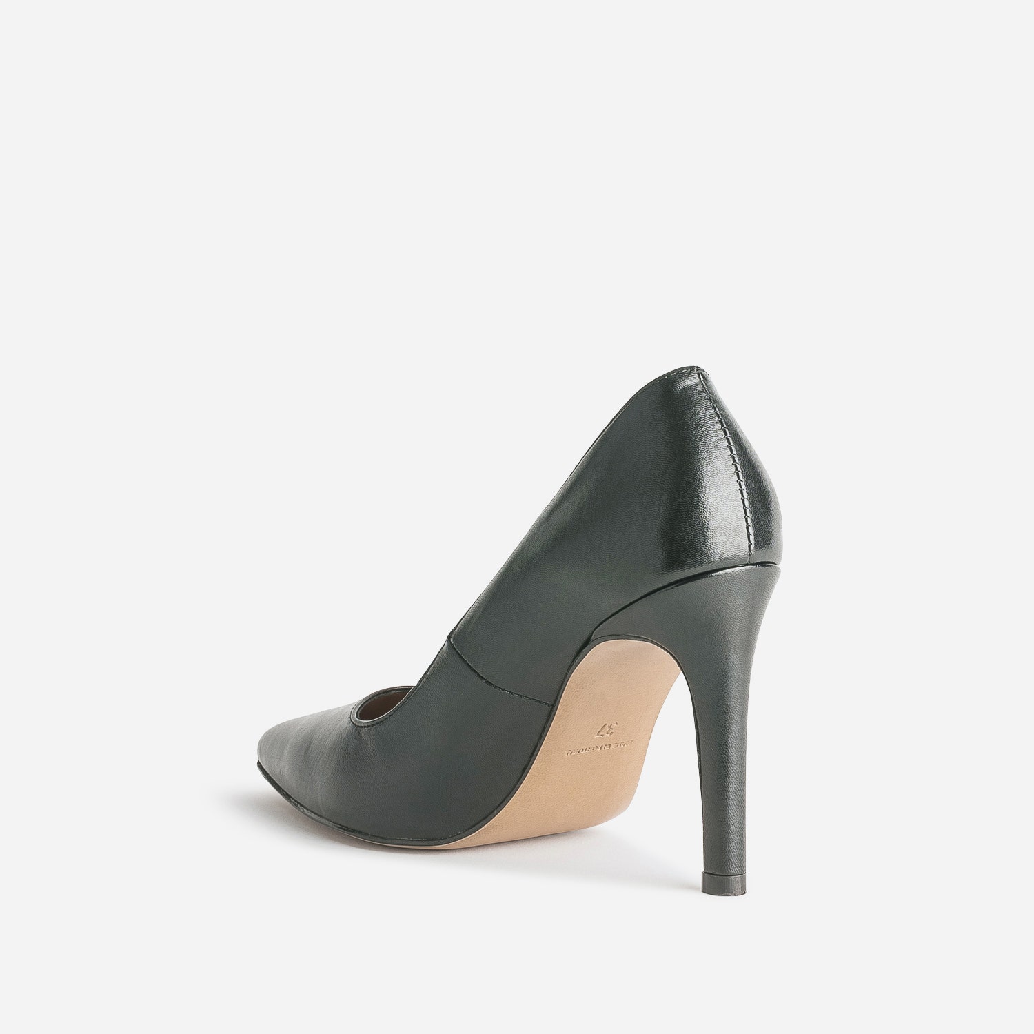 Stiletto TEXTO noir éco-conçu en cuir