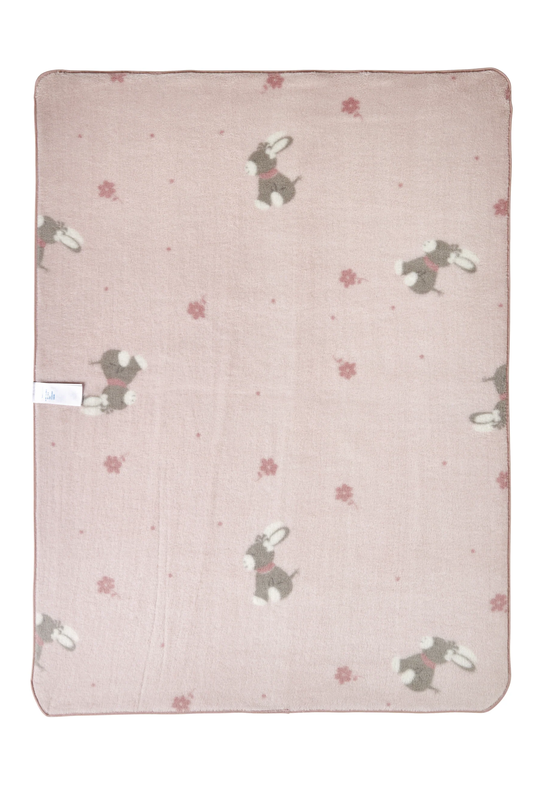 Babydecke Esel Emmi Girl mit Allover-Motiv in rosa
