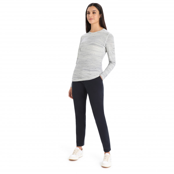 Icebreaker - Women's 200 Oasis L/S Crewe Ski Tracks - Merinounterwäsche