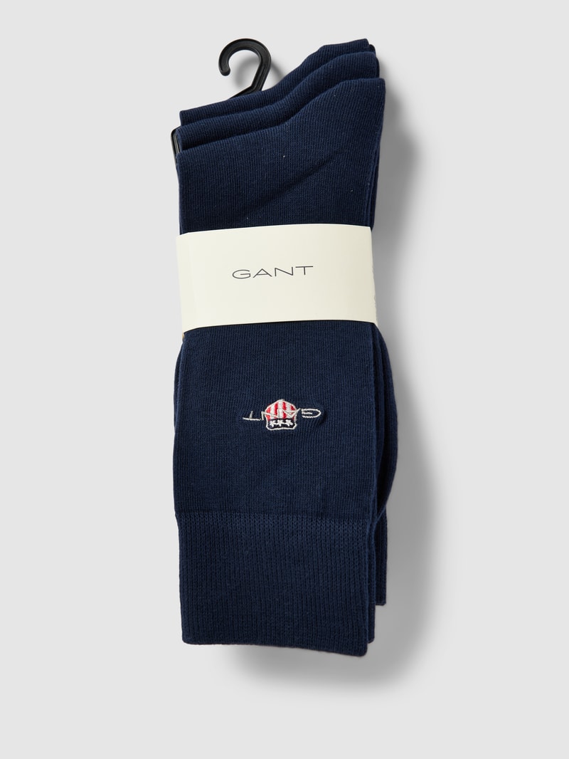 Socken aus Baumwoll-Mix im 3er-Pack in marineblau