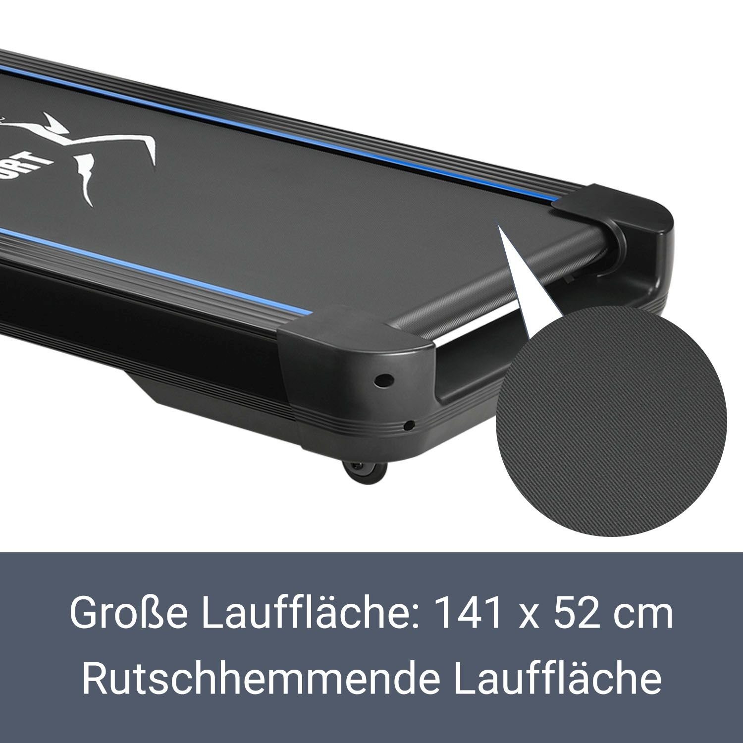 ArtSport Laufband Speedrunner 7000, 22 km/h, 48 Programme, 22 Stufen Steigung, LCD-Display, klappbar