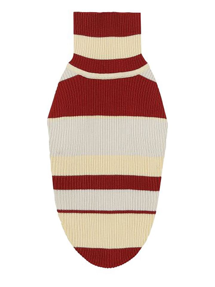 VOV & VUF Hundepullover in Bordeaux/ Beige günstig kaufen