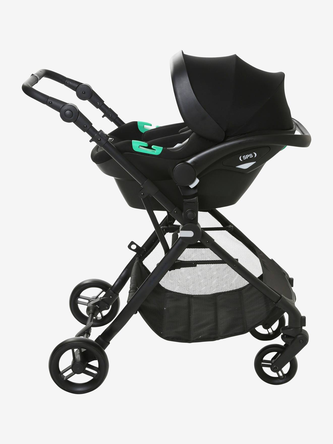 Poussette Trio transformable Libra VERTBAUDET gris irisé