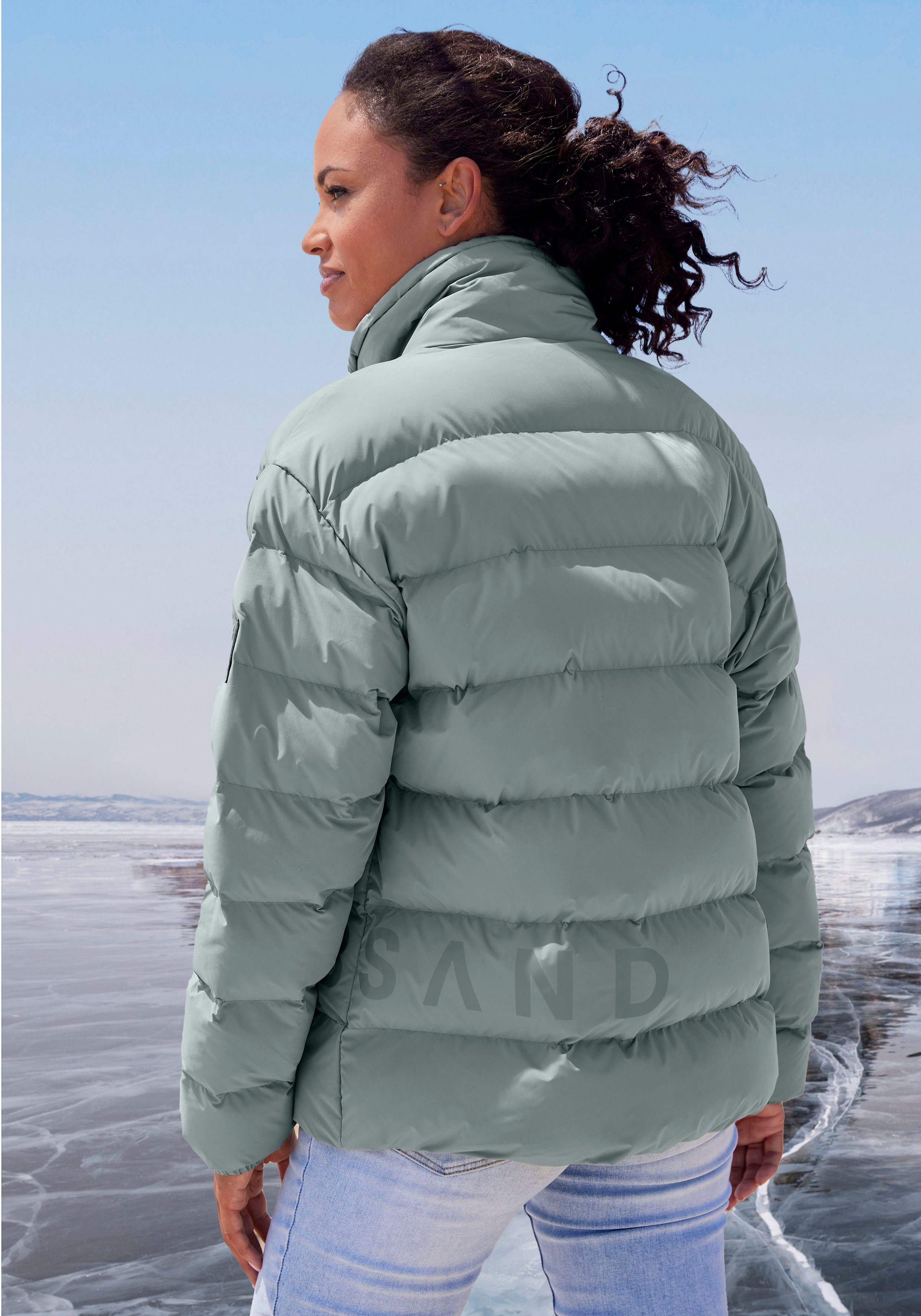 Elbsand Steppjacke mit Reißverschlusstaschen