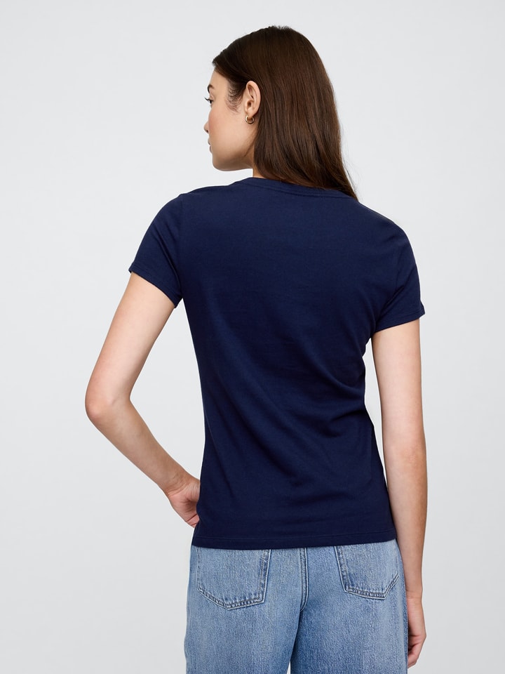 GAP 2er-Set: Shirts in Dunkelblau/ Weiß günstig kaufen