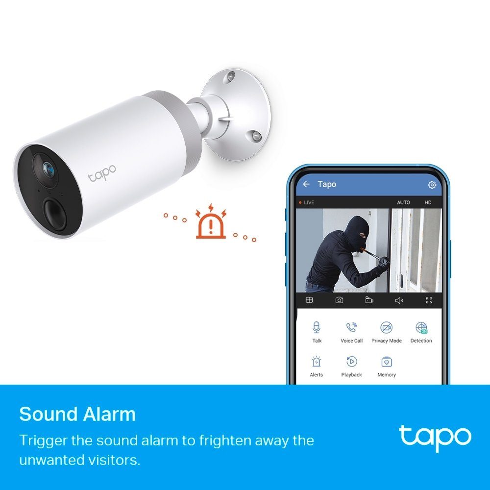 TP-Link Tapo C400S2 Smart Wire-Free Security IP Kamerasystem Überwachungskamera (Außenbereich)
