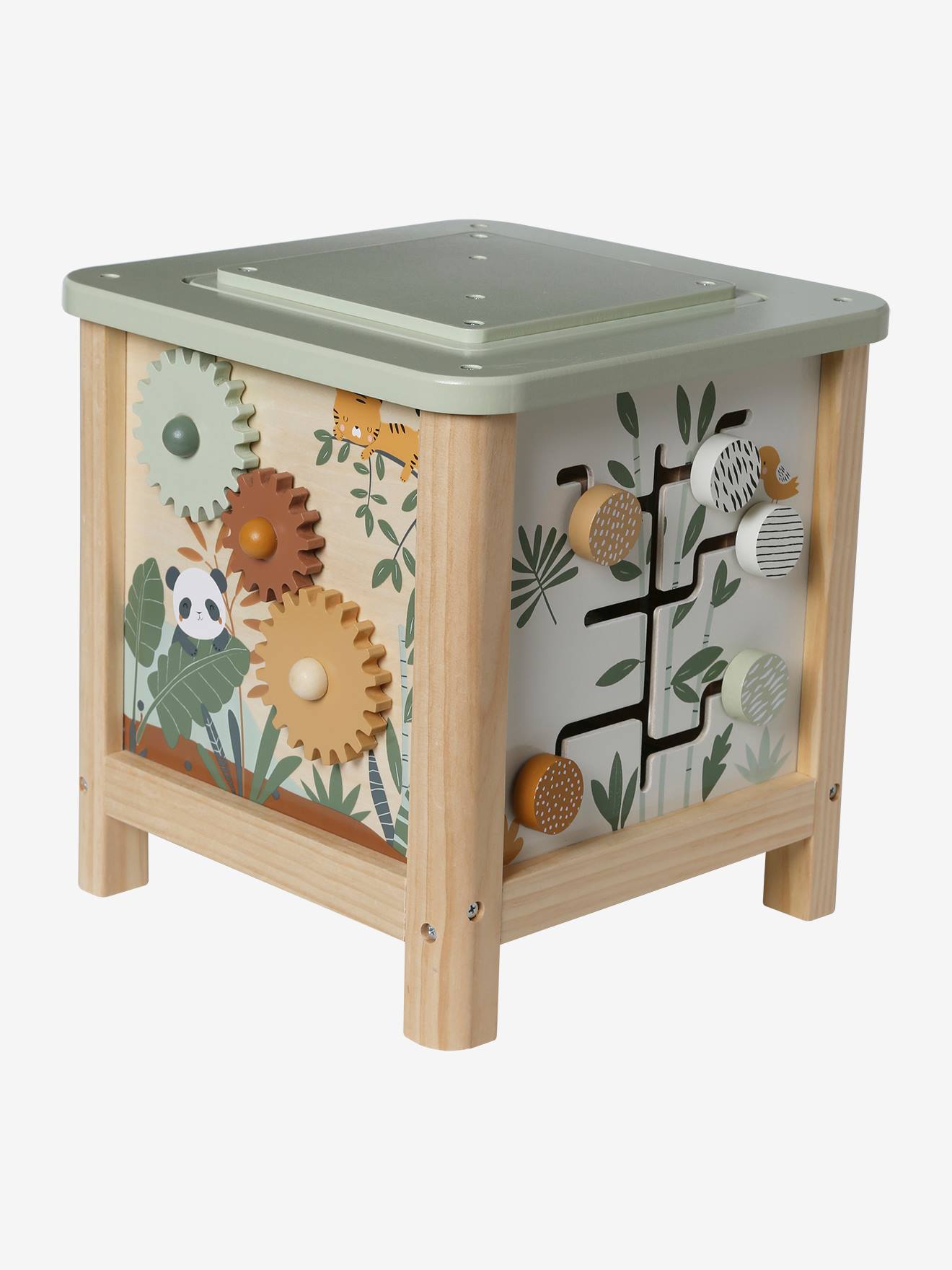 Grand cube d'activités en bois FSC® tanzanie