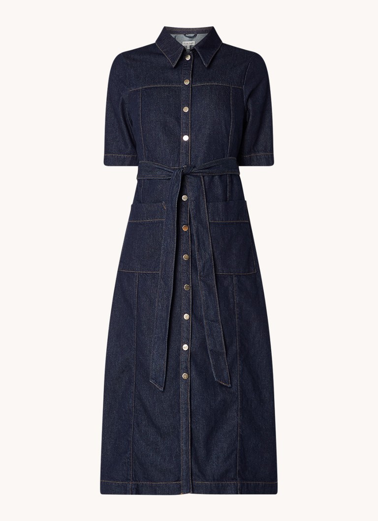 Rochie-cămașă midi Phase Eight Sonny din denim cu curea