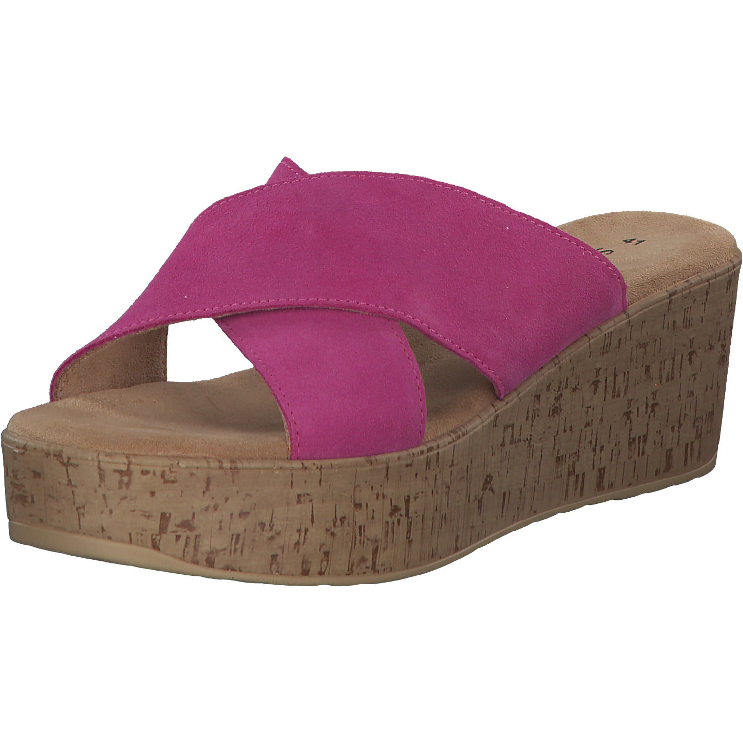 s. Oliver 27212, Plateau-Pantoletten, Damen, pink