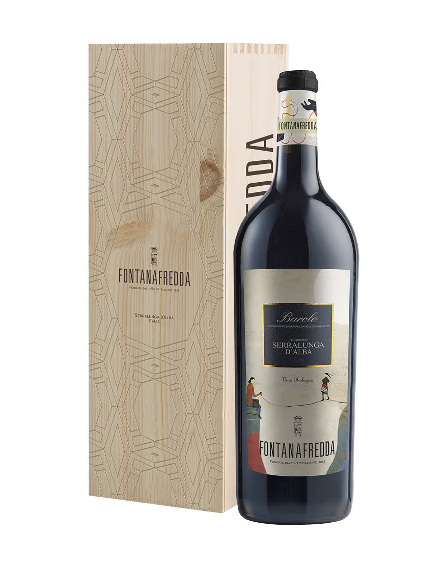Barolo Serralunga d'Alba DOCG 2019 Fontanafredda Magnum 1,5 ℓ, Caisse bois
