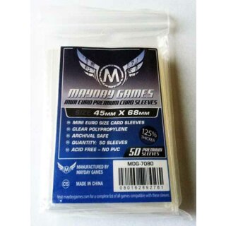 Premium Mini Euro Card Sleeves [50] (45x68mm)