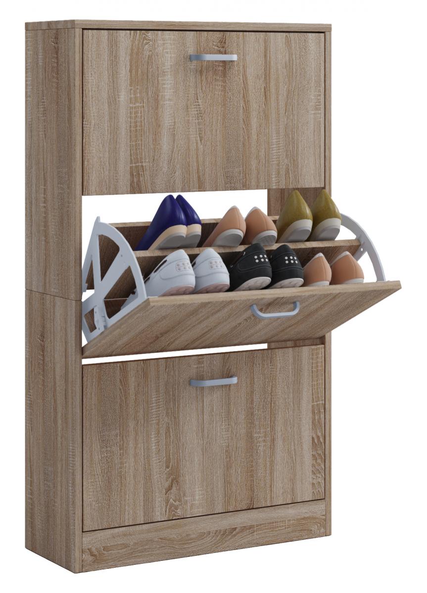VCM Schuhschrank „Zindos L“ Sonoma Eiche