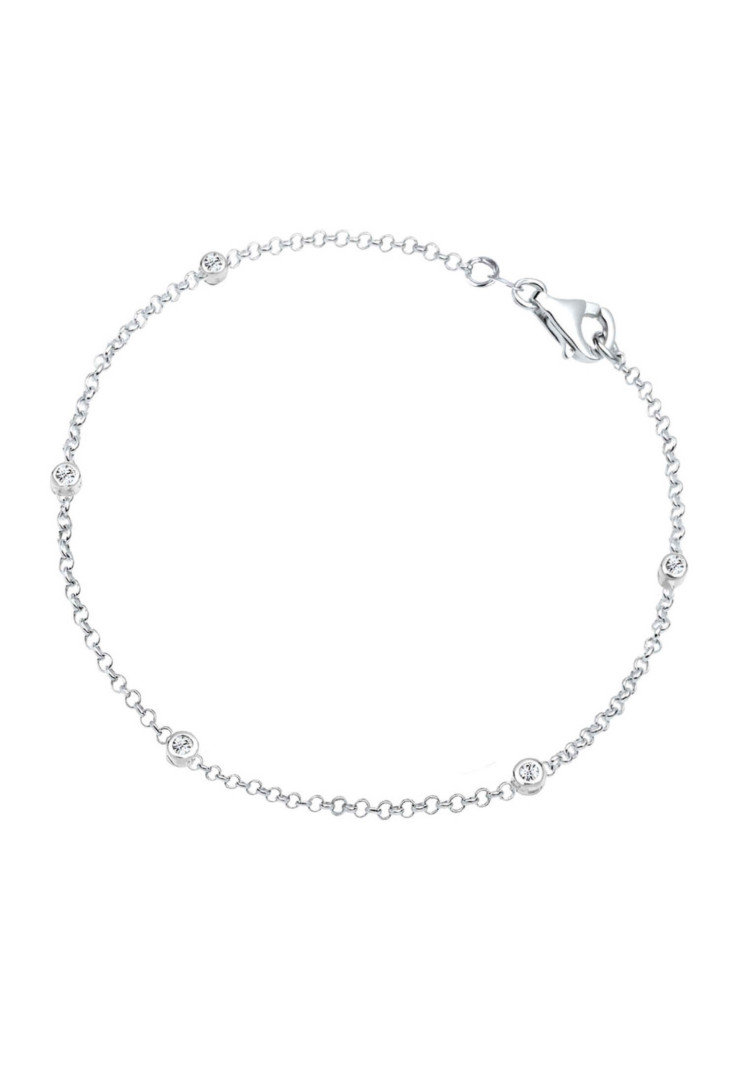 Conjunto básico de filigrana para mujer de Elli con cristales de plata de ley 925.
