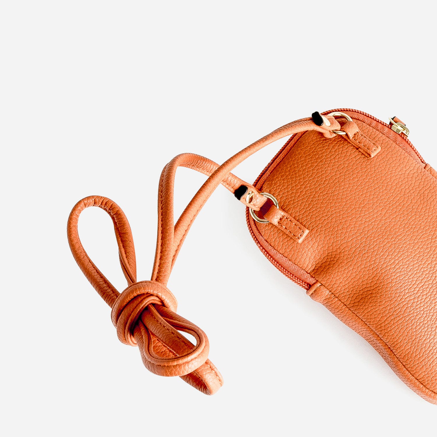 Sac bandoulière orange pour téléphone portable