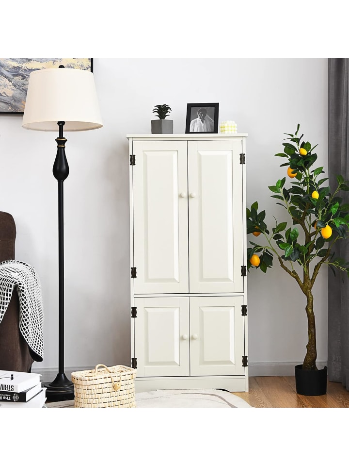 COSTWAY Garderobenschrank in Beige günstig kaufen 120 cm