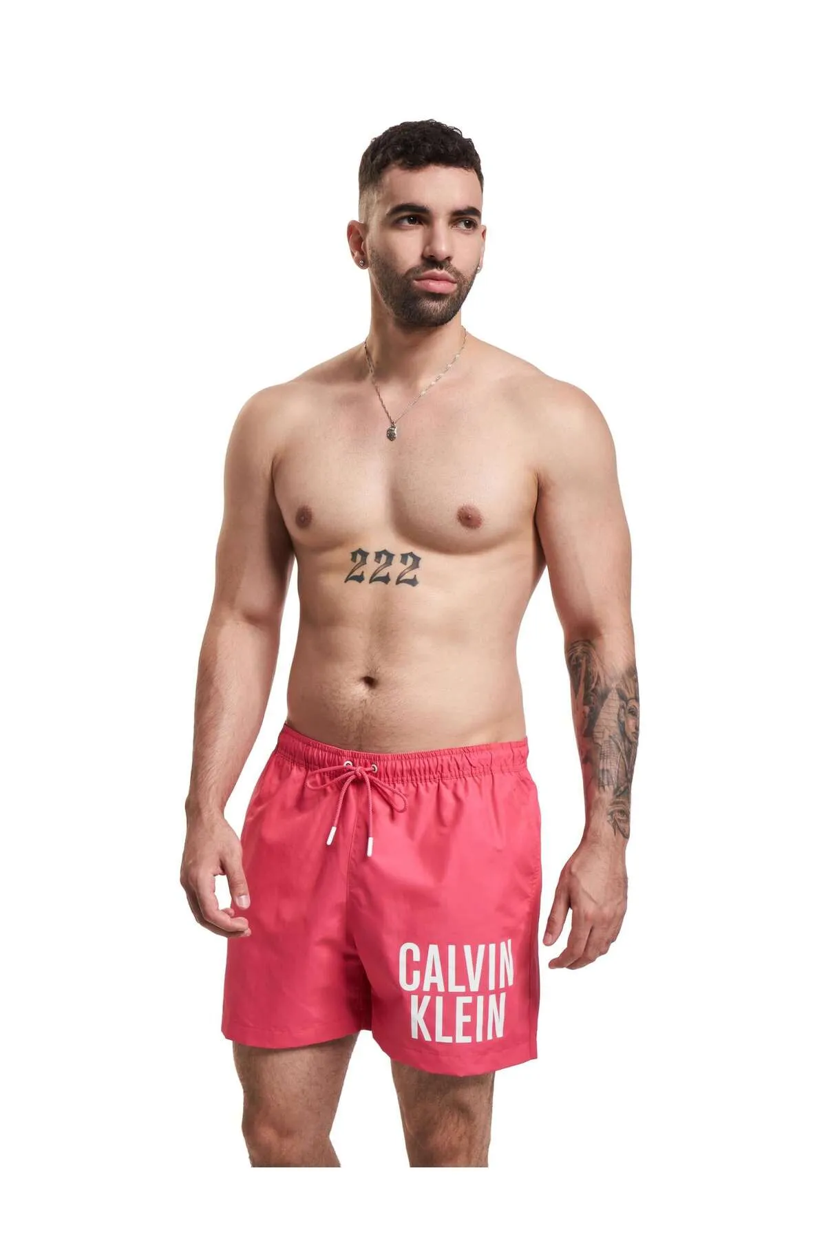 Calvin Klein  Badeshorts - Rosa - Unifarben