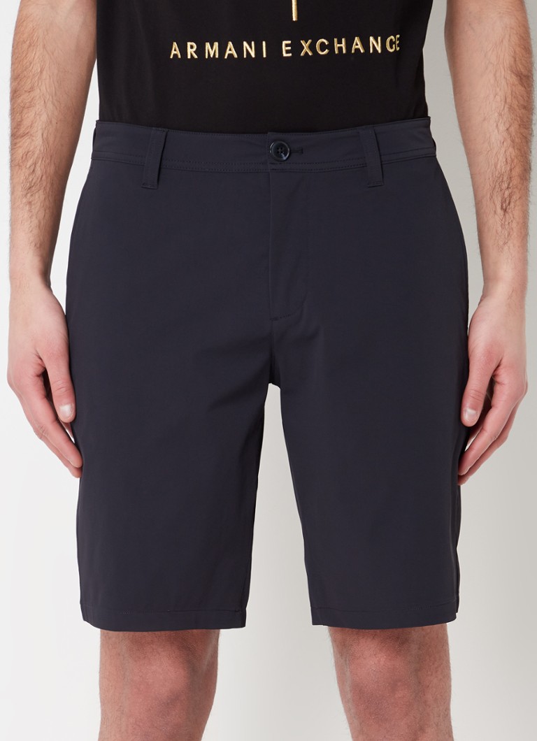 Armani Exchange Straight fit stretch short chinos with side pockets