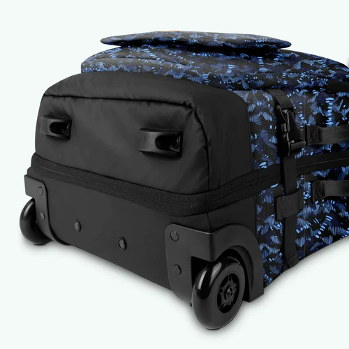 Small Askim blue 2-wheel soft suitcase