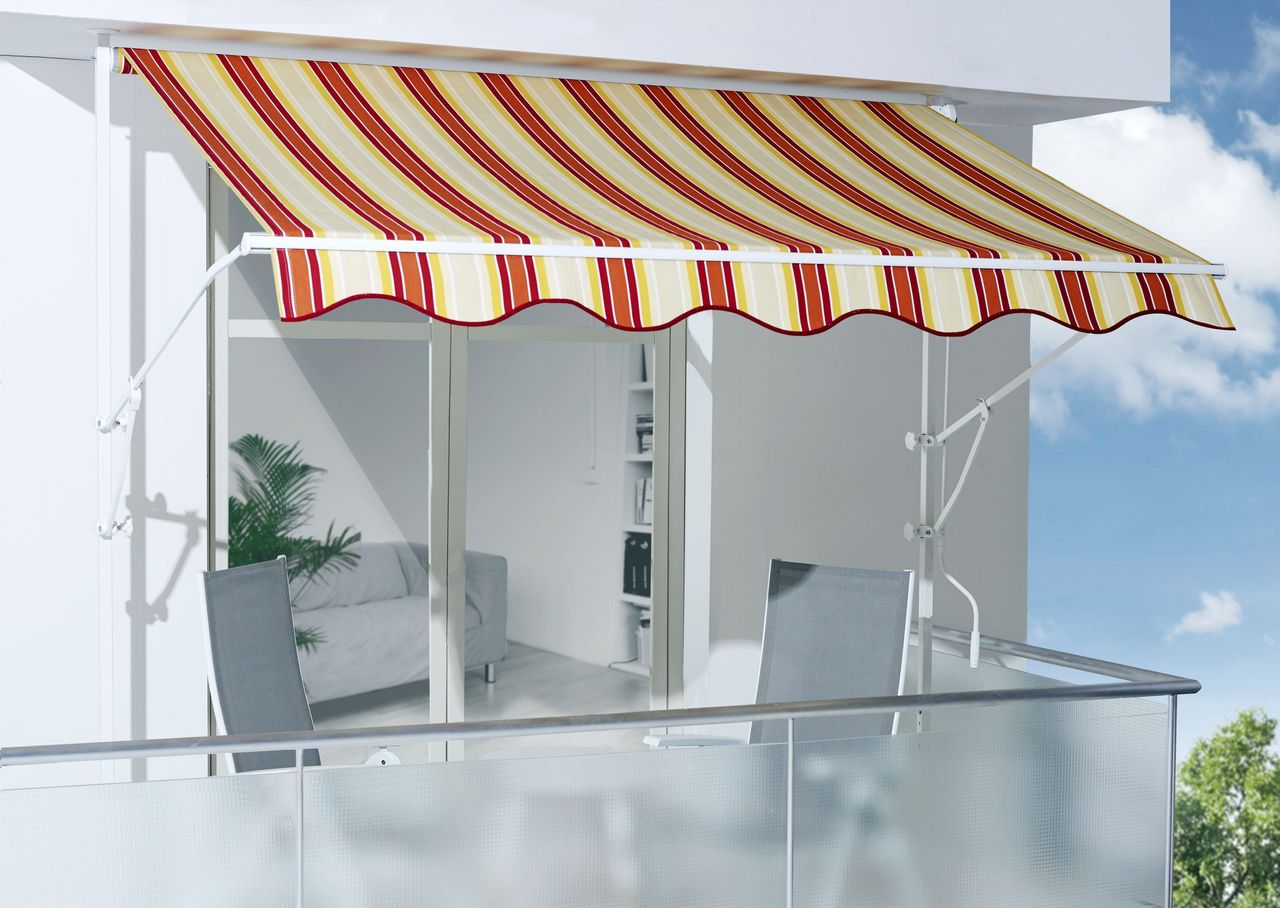 Spettmann Fallarmmarkise, ca. 200 x 160 cm - Gelb/Rot