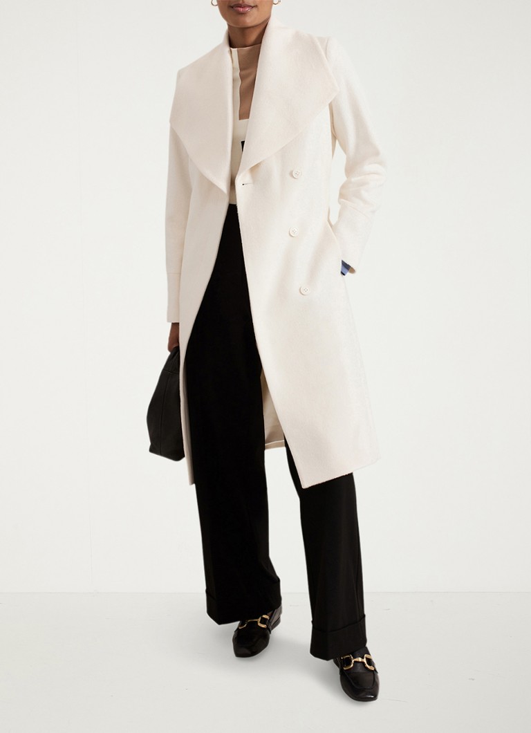 Phase Eight Nicci coat in wool blend with tie belt