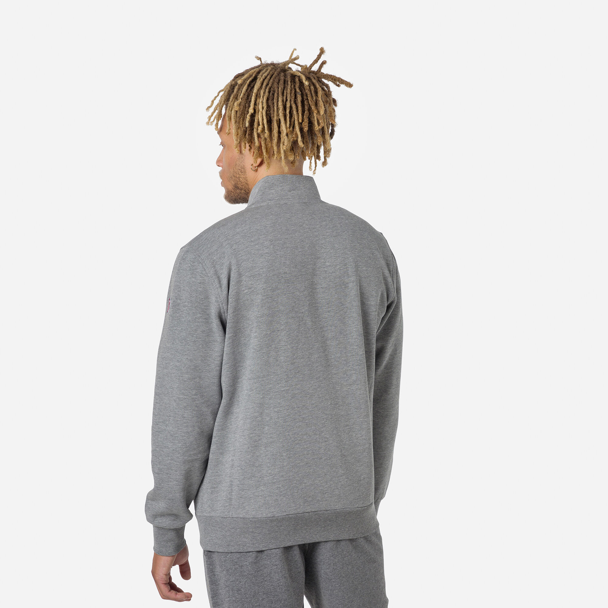 Sweat en coton zippé Logo Homme