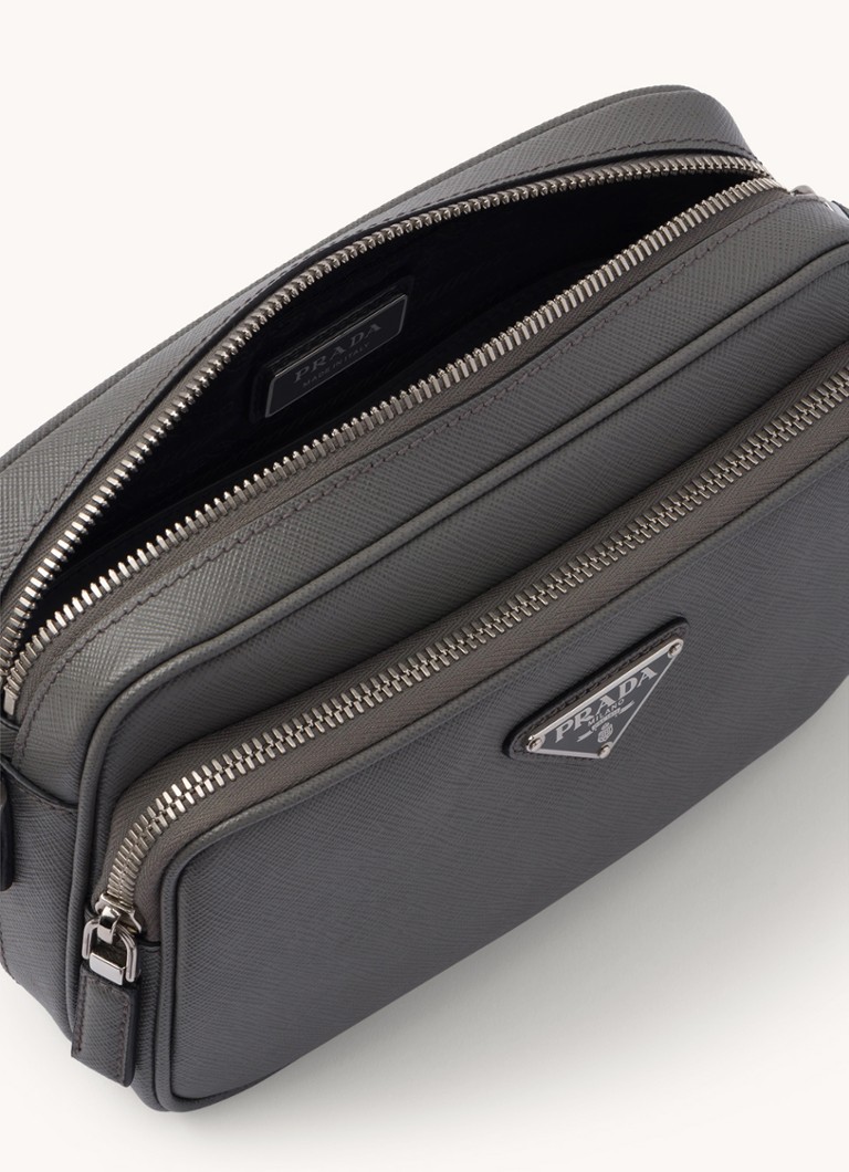 Prada leather shoulder bag with detachable shoulder strap