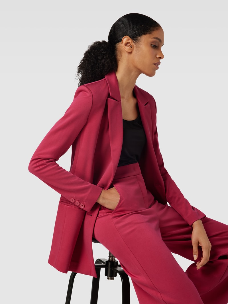 Blazer mit Eingrifftaschen Modell 'CREDERE' in fuchsia