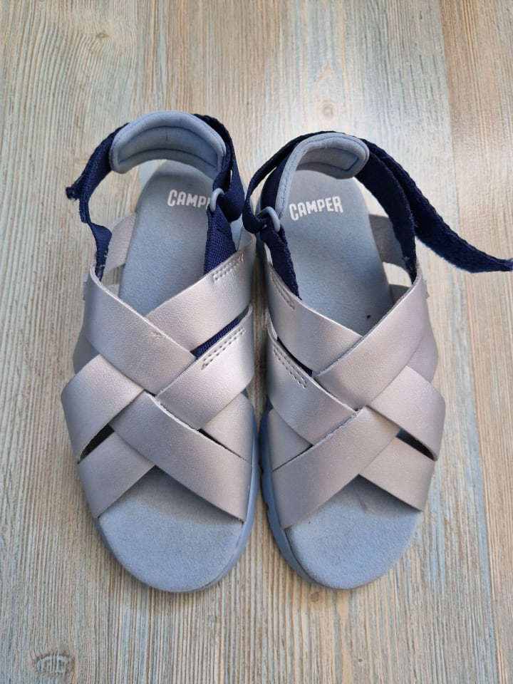 Camper Sandalen in Silber/ Hellblau günstig kaufen 33