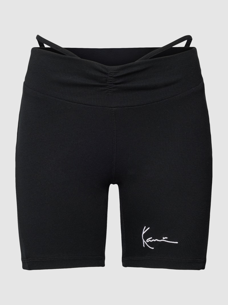 Radlerhose in geripptem Design - P&C x Karl Kani in schwarz